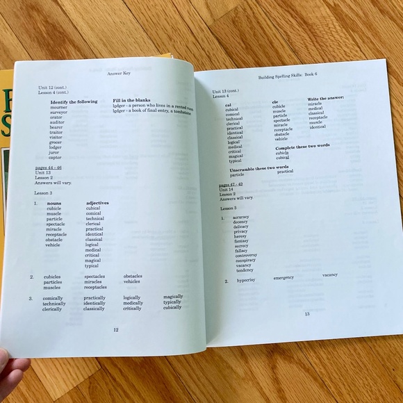 Christian Liberty Press Building Spelling Skills book 6 with answer key - Picture 5 of 5